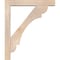 Ekena Millwork Olympic Block Smooth Bracket w/ Offset Brace, Douglas Fir, 5 1/2"W x 32"D x 38"H BKT0604X32X38OLY05SDF - alternate 2